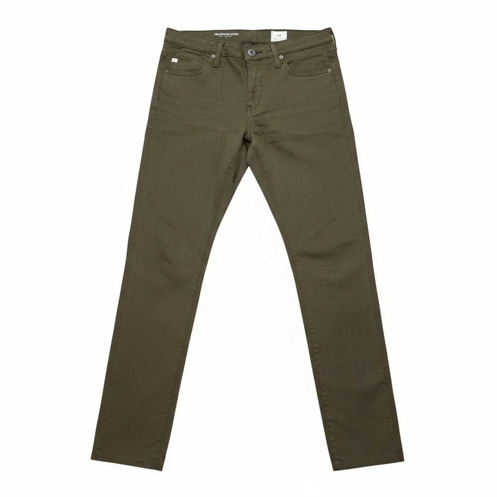 AG Adriano Goldschmied‎ The Legging Ankle Super Skinny Jeans Green 27R Raw Hem